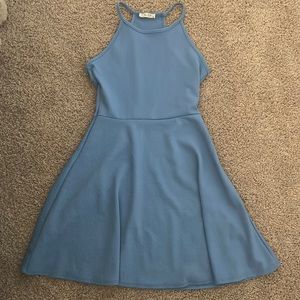 light blue skater dress